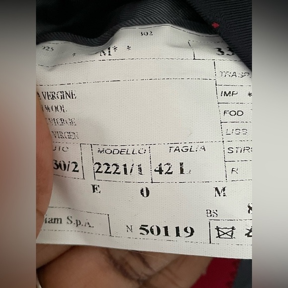 Luigi Bianchi Mantova Contemporary Men’s Checked Virgin Wool Blazer Size 42L - Picture 6 of 12